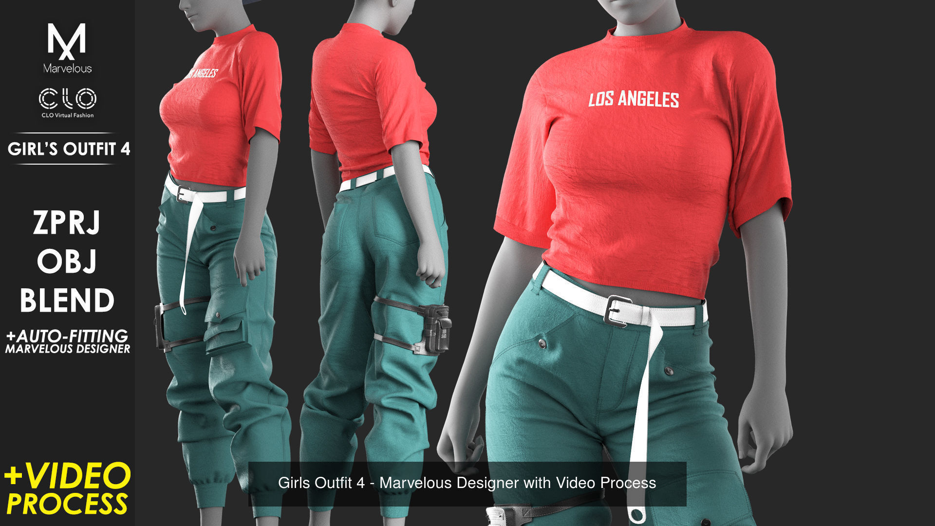 10 Outfits VOL 3 - Marvelous - CLO Project file 3D Model Collection_3