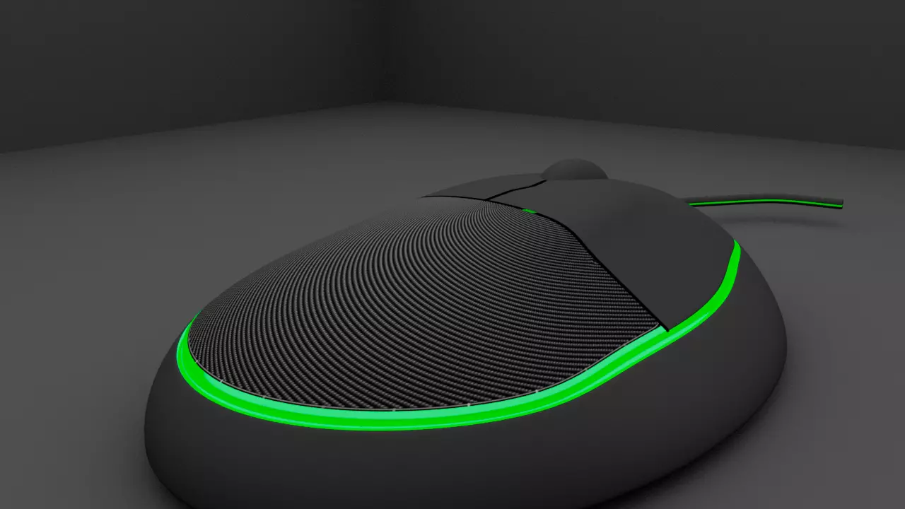 Low poly mouse keyboard Low-poly 3D model_0
