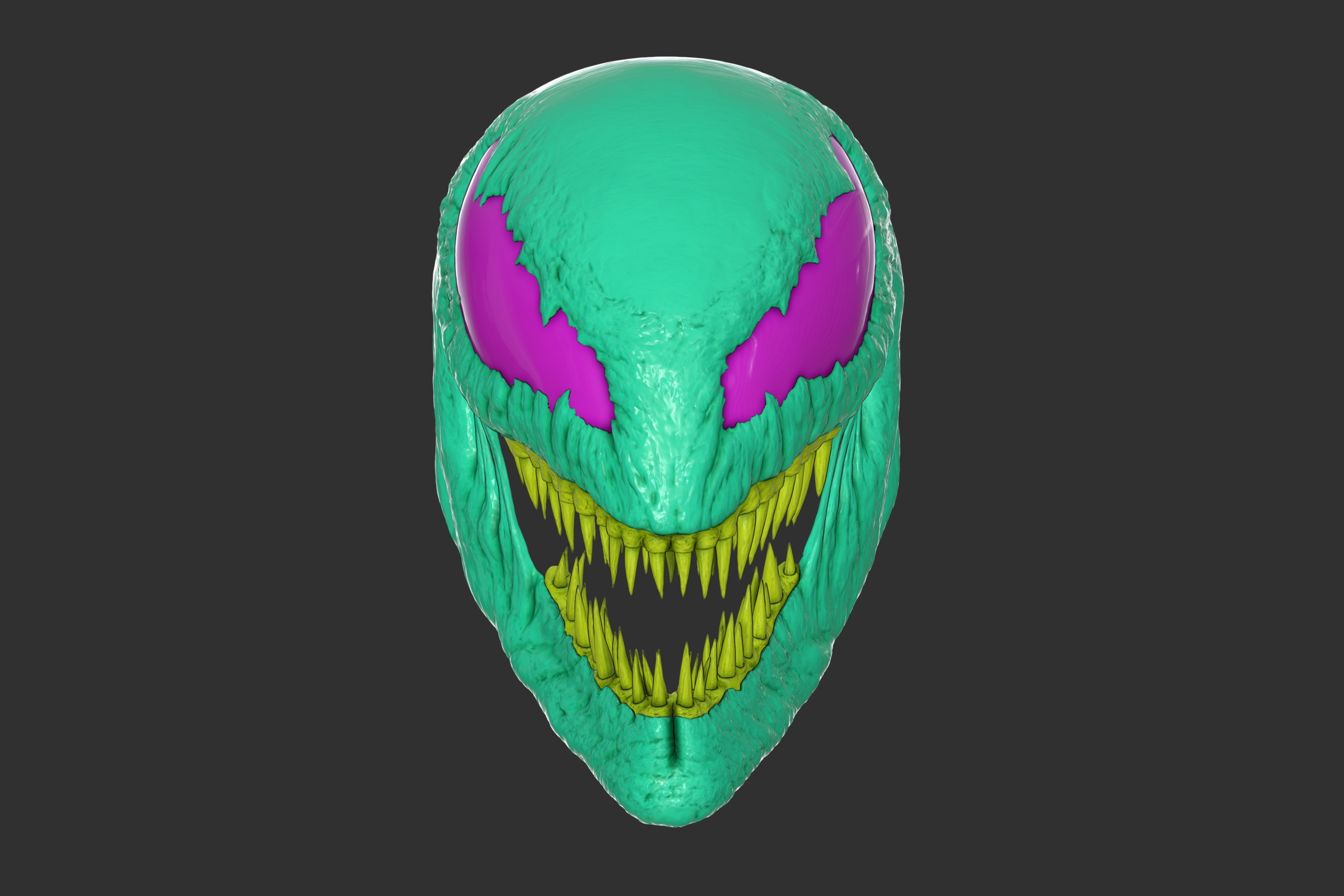 Carnage mask form Venom2 Let There be Carnage Full Face Hallowen 3D print model_1