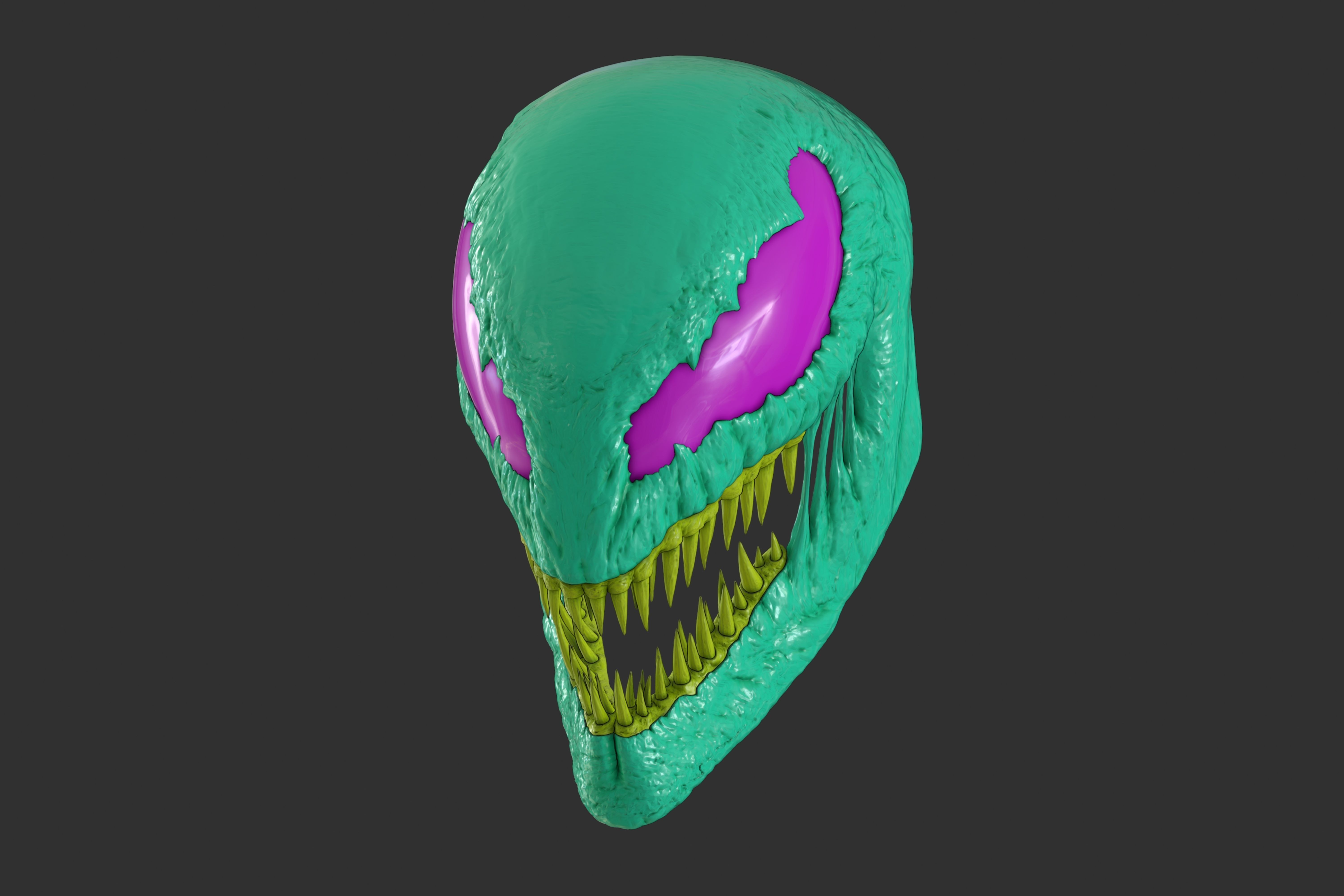 Carnage mask form Venom2 Let There be Carnage Full Face Hallowen 3D print model_2