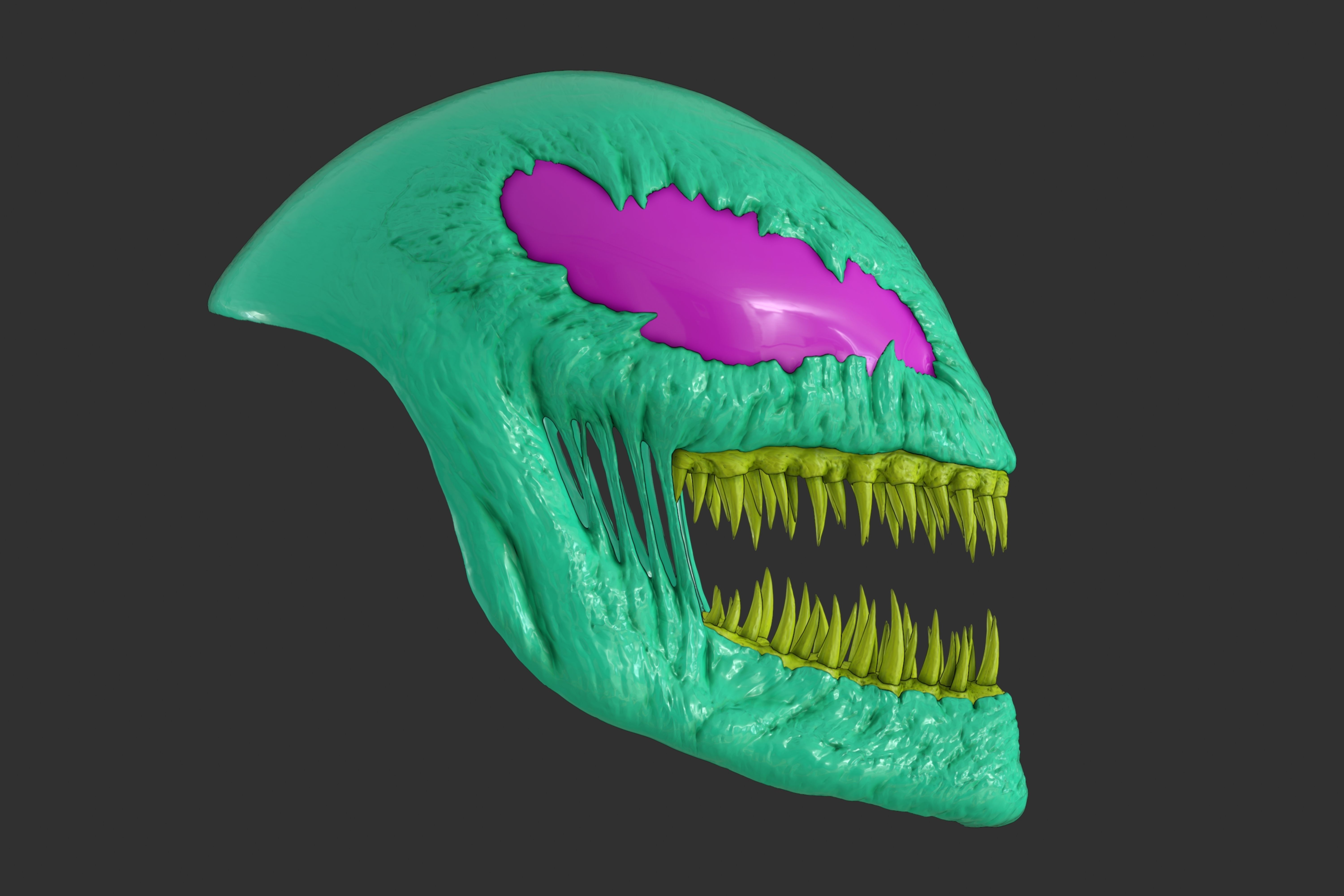 Carnage mask form Venom2 Let There be Carnage Full Face Hallowen 3D print model_4