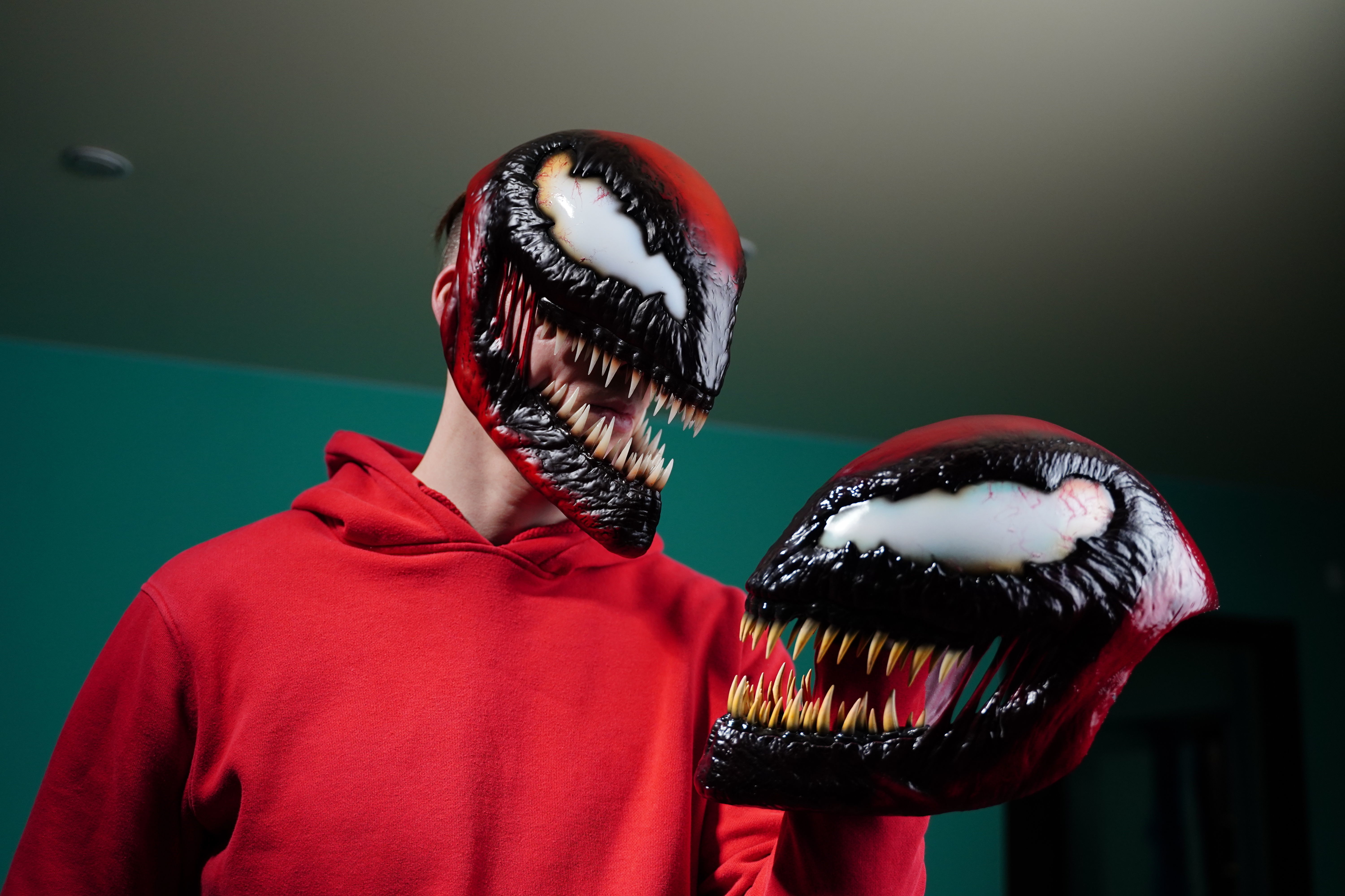 Carnage mask form Venom2 Let There be Carnage Full Face Hallowen 3D print model_6
