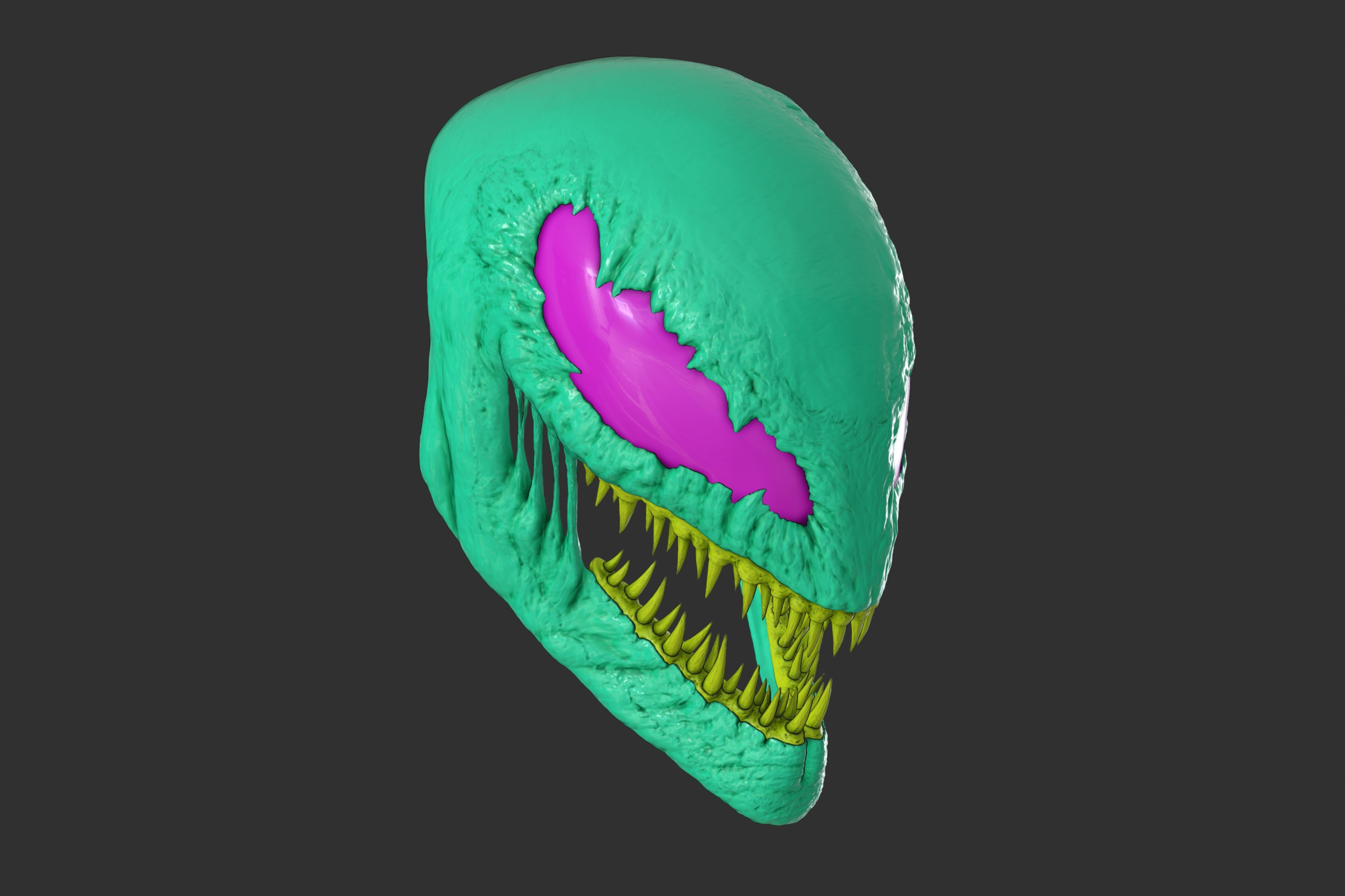 Carnage mask form Venom2 Let There be Carnage Full Face Hallowen 3D print model_3