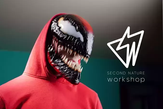 Carnage mask form Venom2 Let There be Carnage Full Face Hallowen 3D print model Carnage mask form Venom2 Let There be Carnage Full Face Hallowen 3D print model