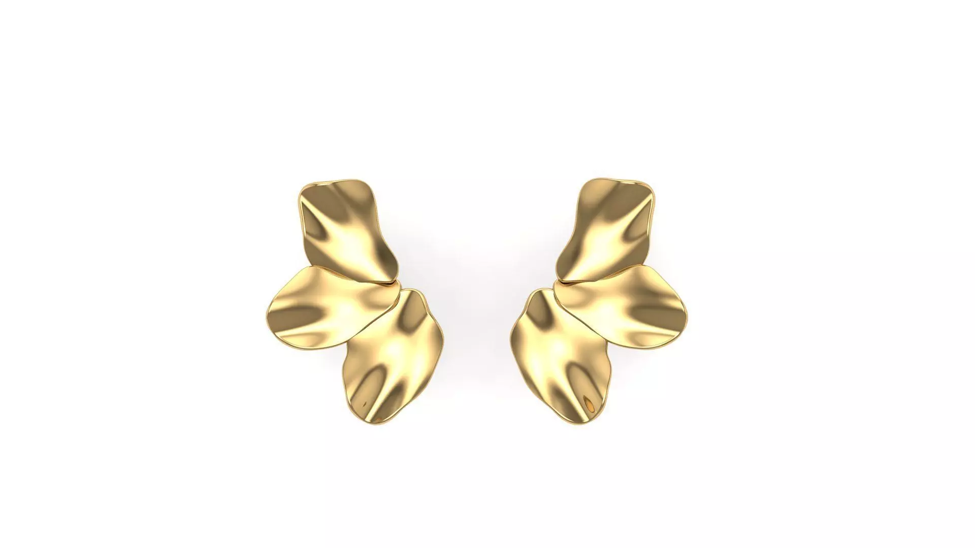 Brinco meia flor geometrico 3D print model