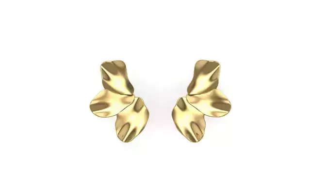 Brinco meia flor geometrico 