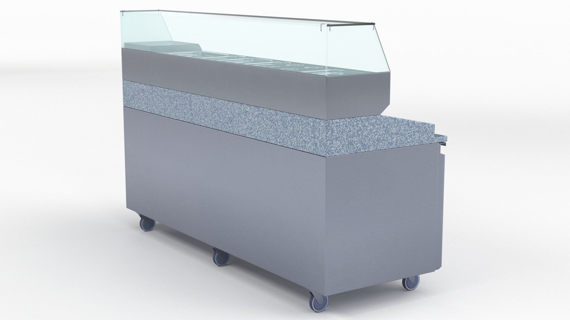 U-Line Pizza Prep Table Refrigerators UCPP588-SS61A 3D model_13