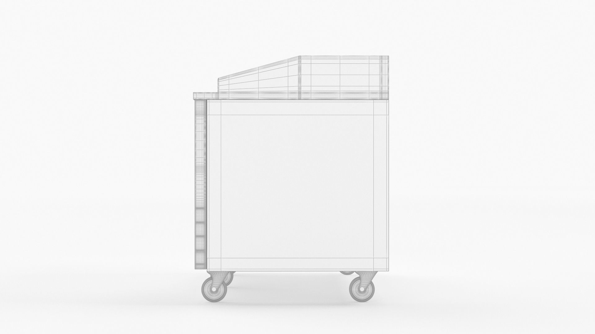 U-Line Pizza Prep Table Refrigerators UCPP588-SS61A 3D model_11