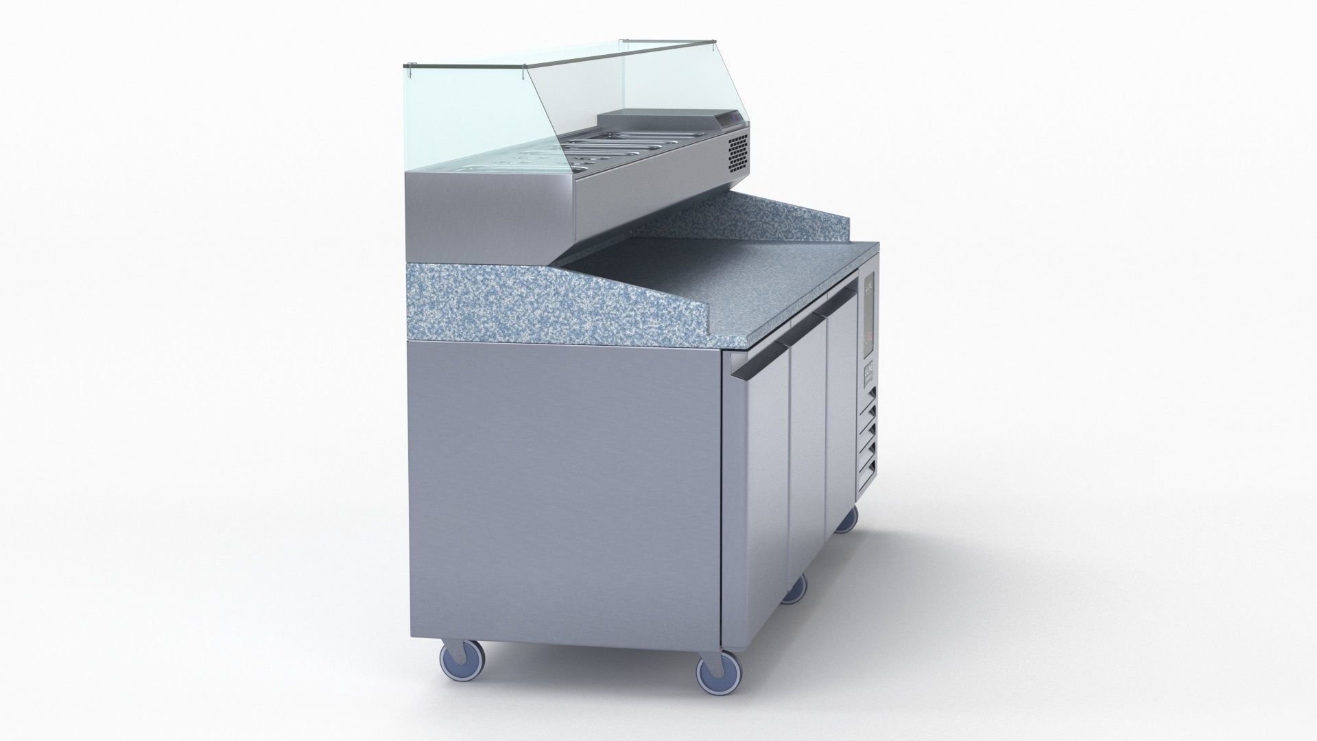 U-Line Pizza Prep Table Refrigerators UCPP588-SS61A 3D model_18