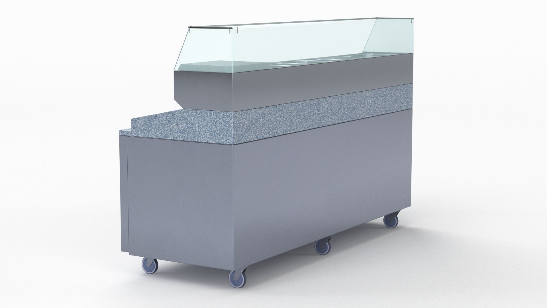 U-Line Pizza Prep Table Refrigerators UCPP588-SS61A 3D model_26