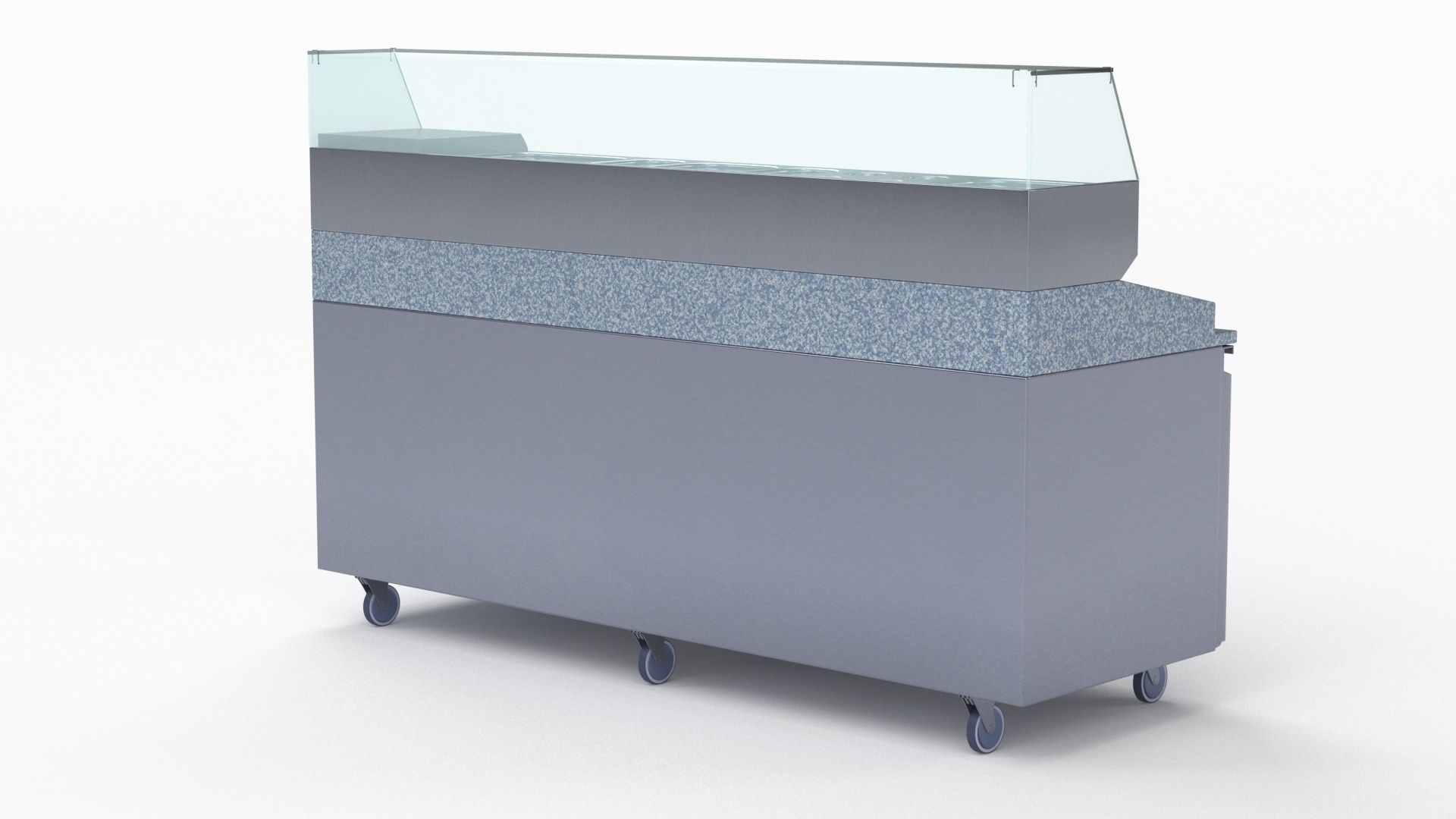 U-Line Pizza Prep Table Refrigerators UCPP588-SS61A 3D model_21