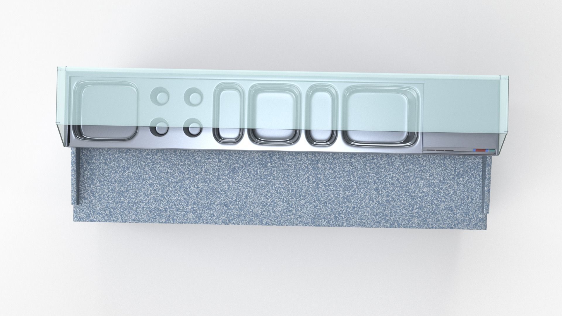 U-Line Pizza Prep Table Refrigerators UCPP588-SS61A 3D model_8