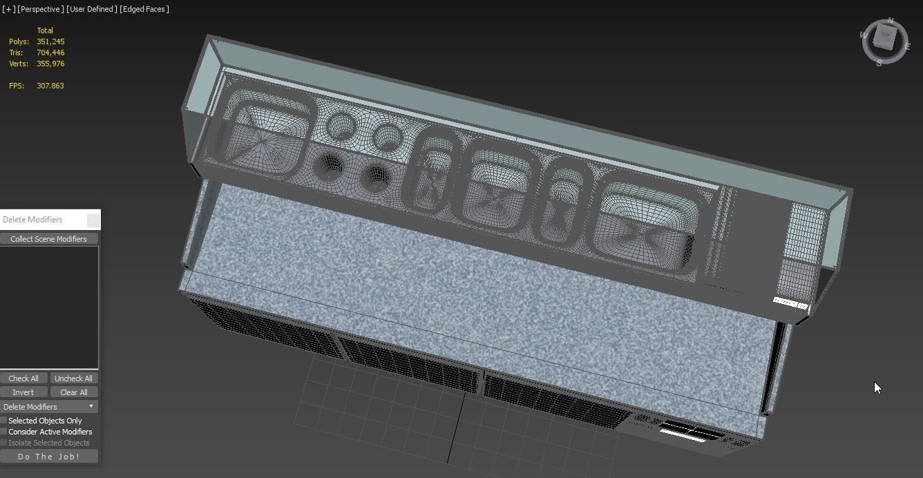 U-Line Pizza Prep Table Refrigerators UCPP588-SS61A 3D model_5