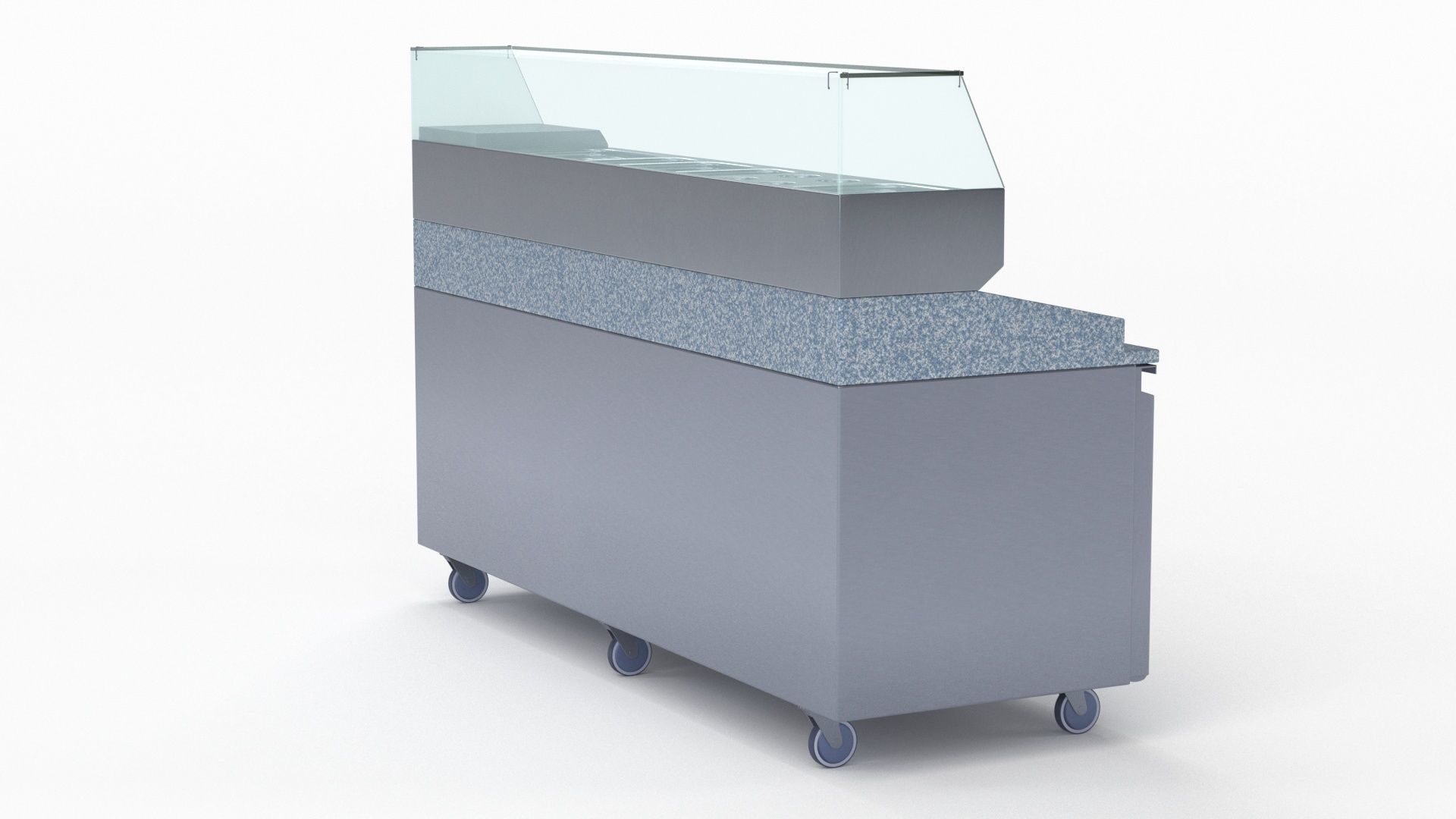 U-Line Pizza Prep Table Refrigerators UCPP588-SS61A 3D model_20