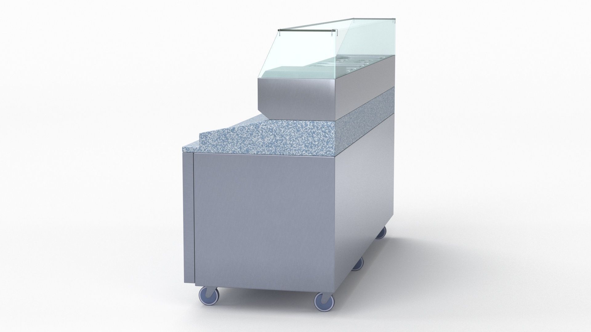 U-Line Pizza Prep Table Refrigerators UCPP588-SS61A 3D model_27