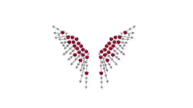 Brinco festa estilo borboleta par