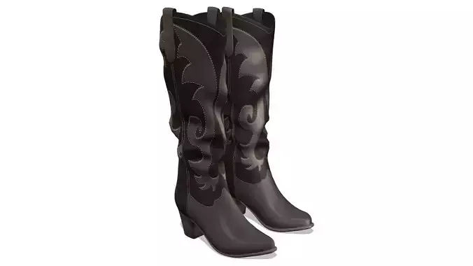 Female Long Cowboy Boots