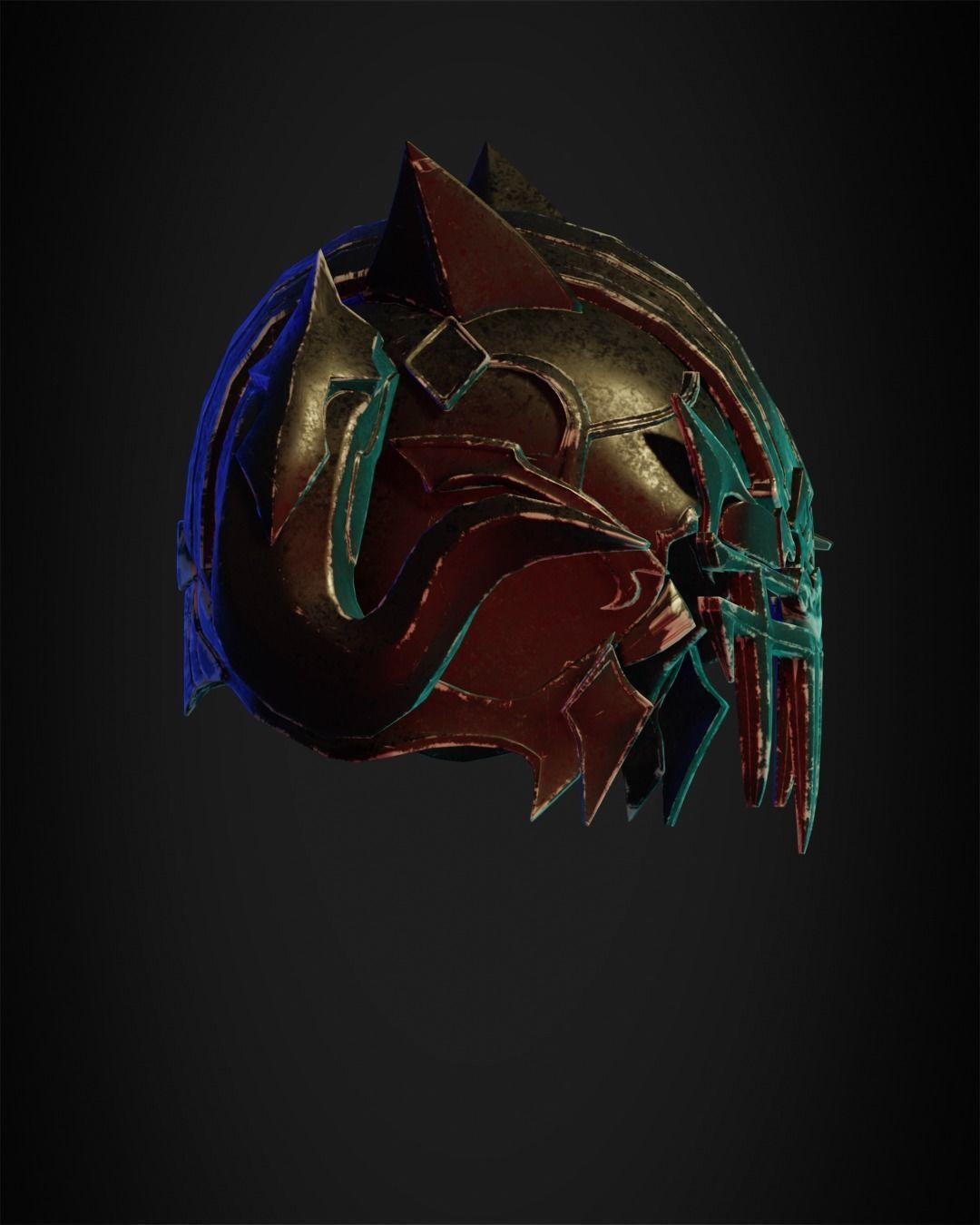 Final Fantasy 14 Chaos Full Armor for Cosplay 3D print model_31