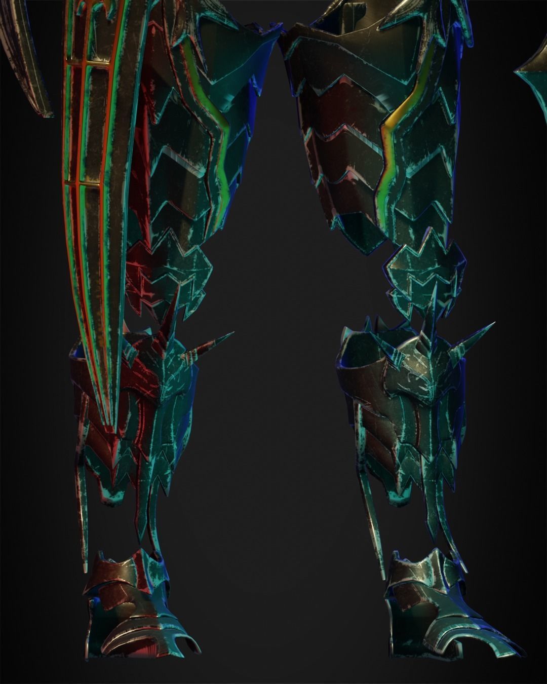 Final Fantasy 14 Chaos Full Armor for Cosplay 3D print model_18