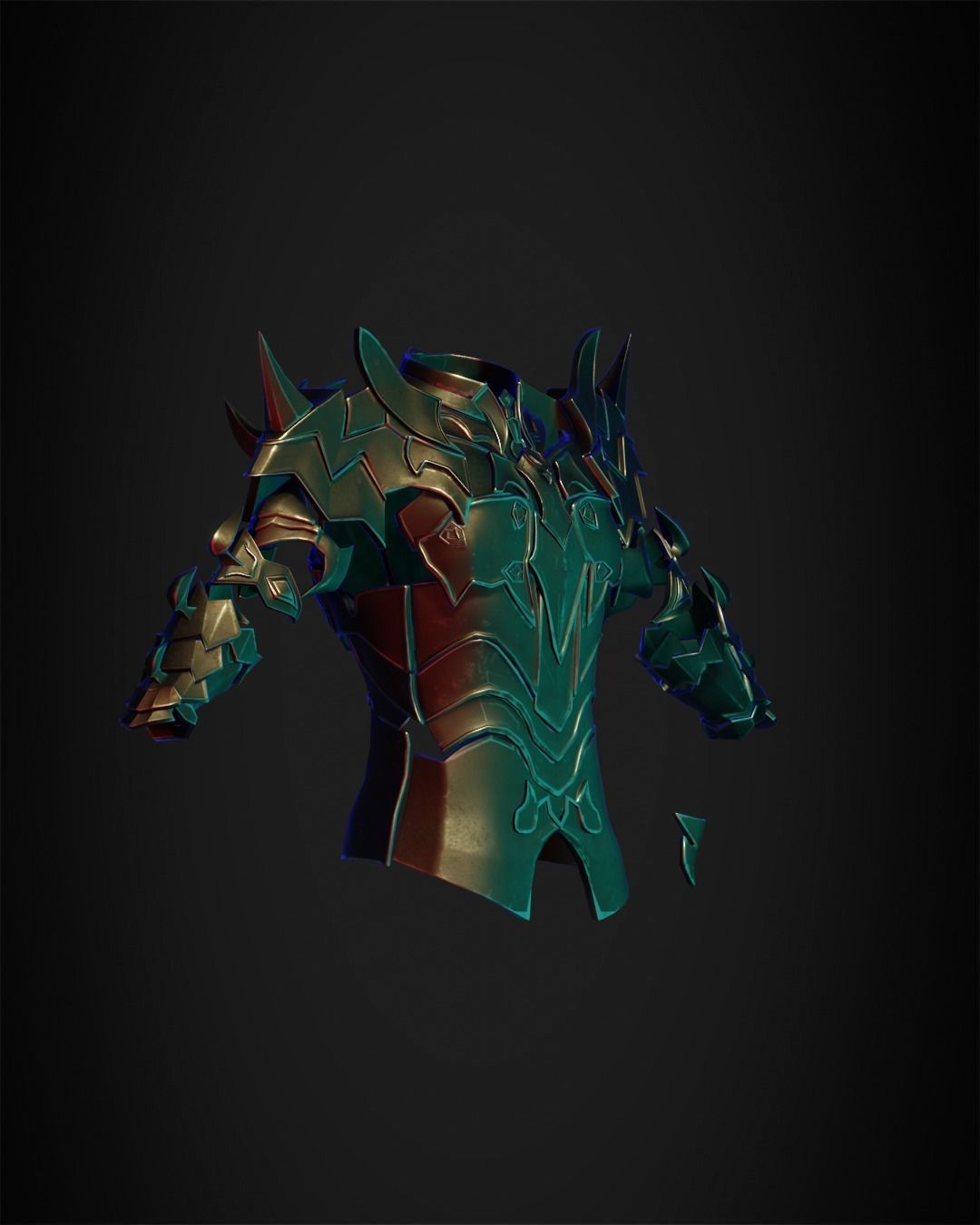 Final Fantasy 14 Chaos Full Armor for Cosplay 3D print model_23