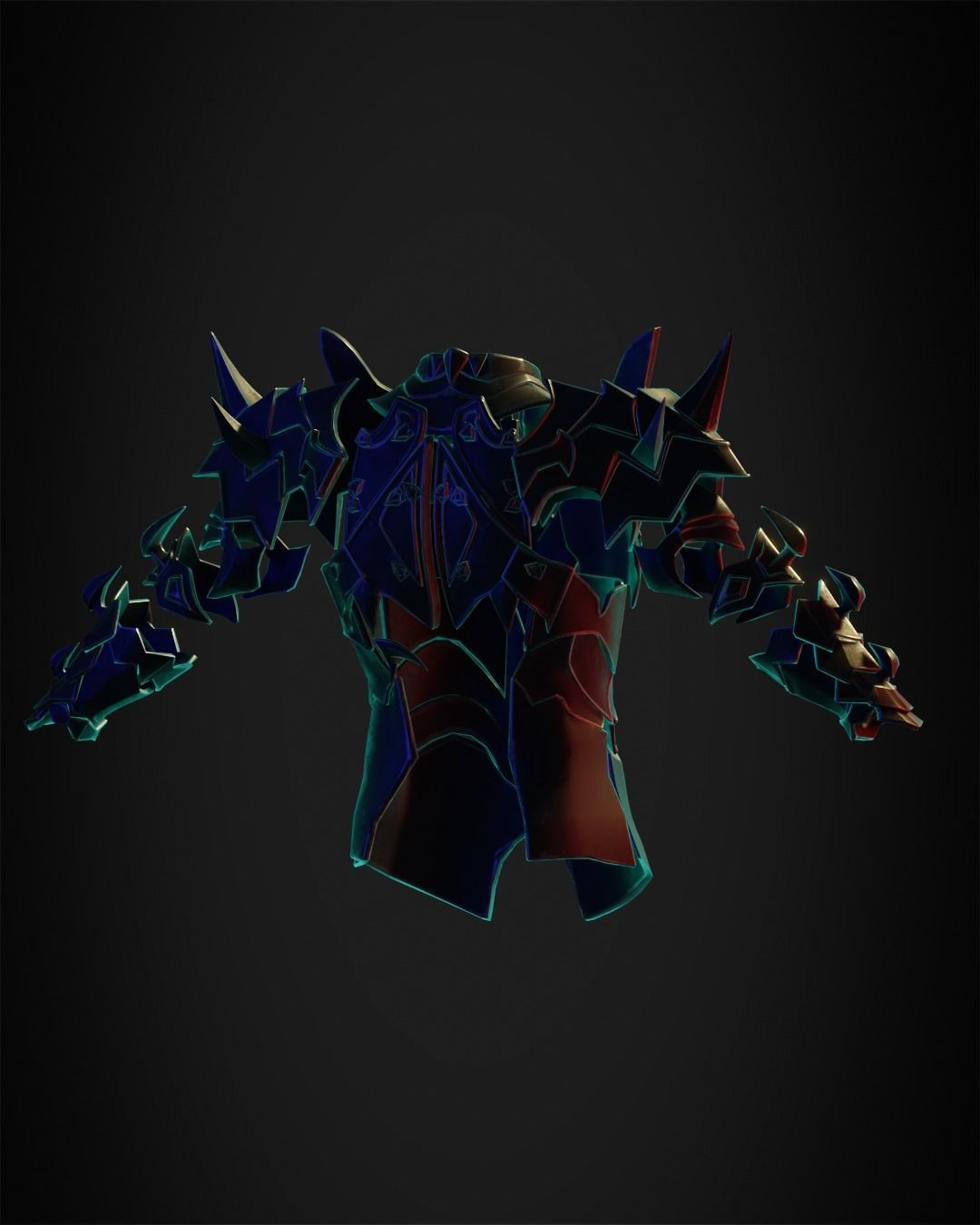 Final Fantasy 14 Chaos Full Armor for Cosplay 3D print model_22