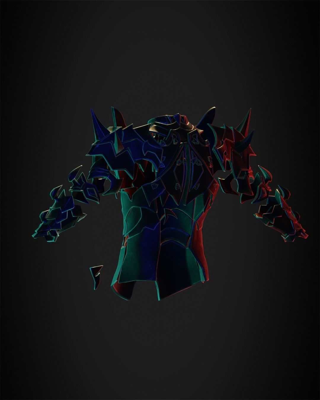 Final Fantasy 14 Chaos Full Armor for Cosplay 3D print model_21