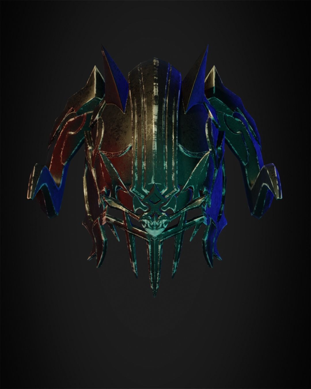 Final Fantasy 14 Chaos Full Armor for Cosplay 3D print model_33