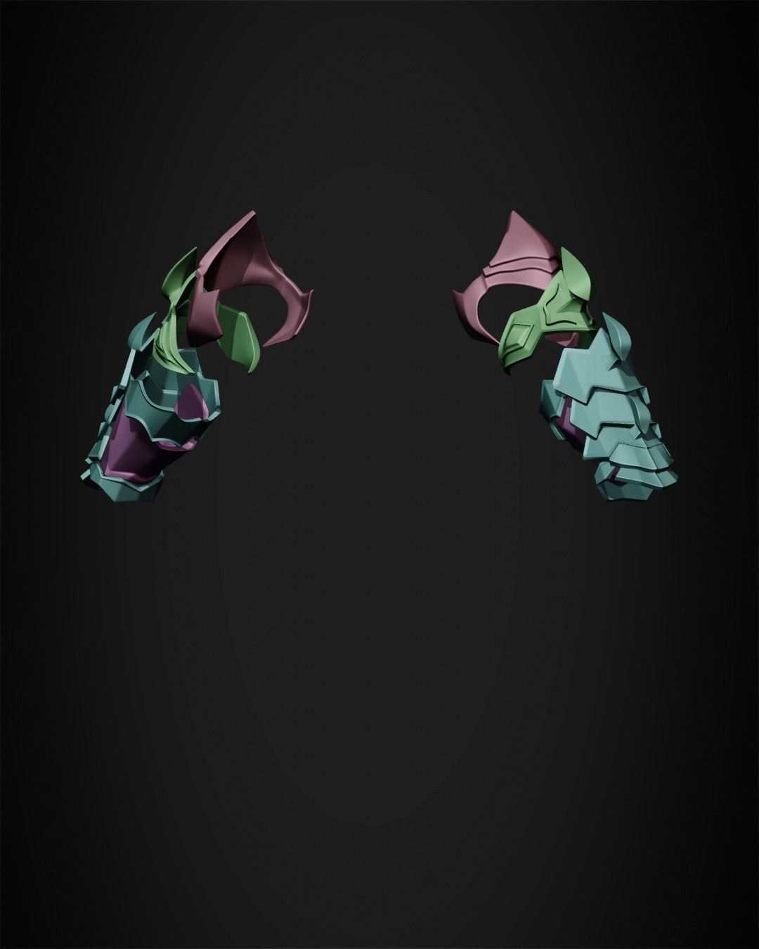 Final Fantasy 14 Chaos Full Armor for Cosplay 3D print model_61