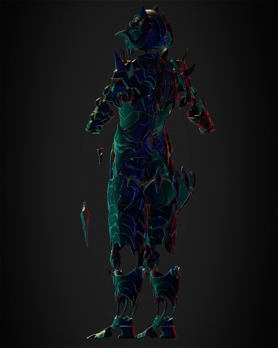 Final Fantasy 14 Chaos Full Armor for Cosplay 3D print model_5