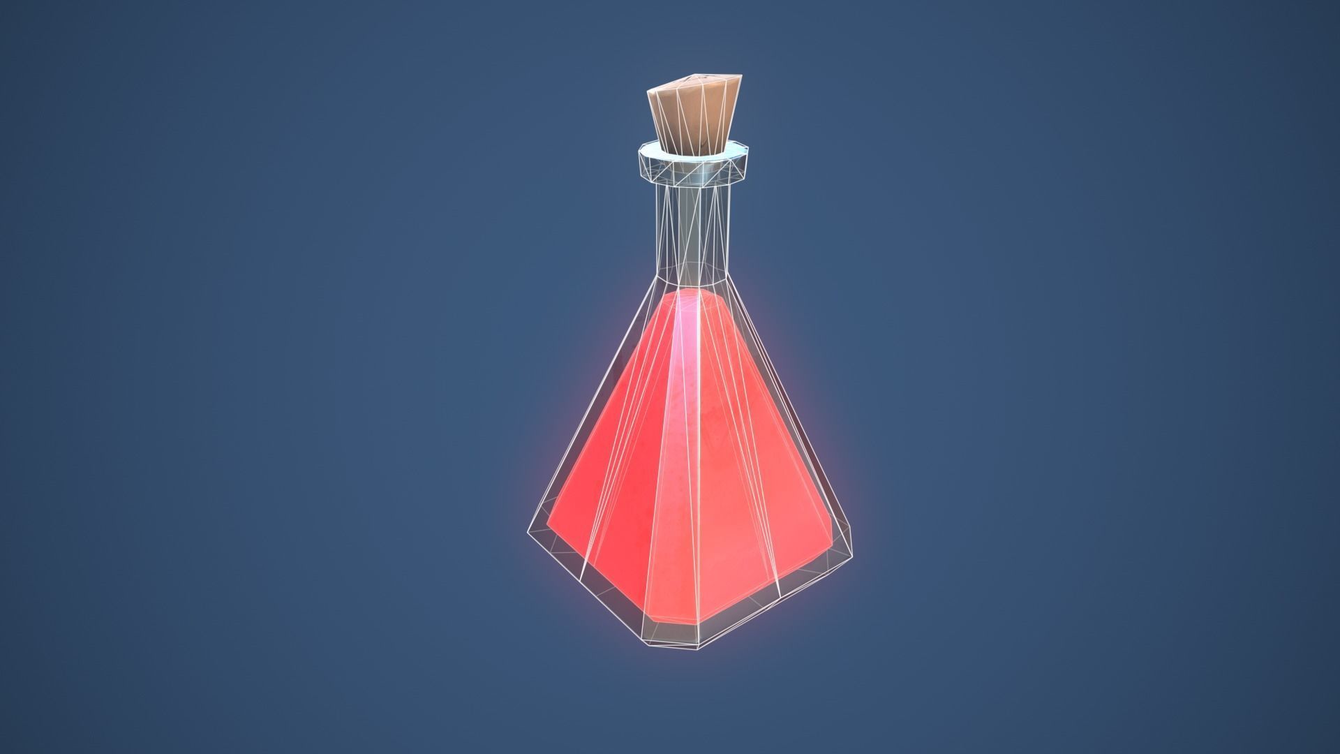 Stylized Magic Alchemy Potion Low-poly 3D model_5