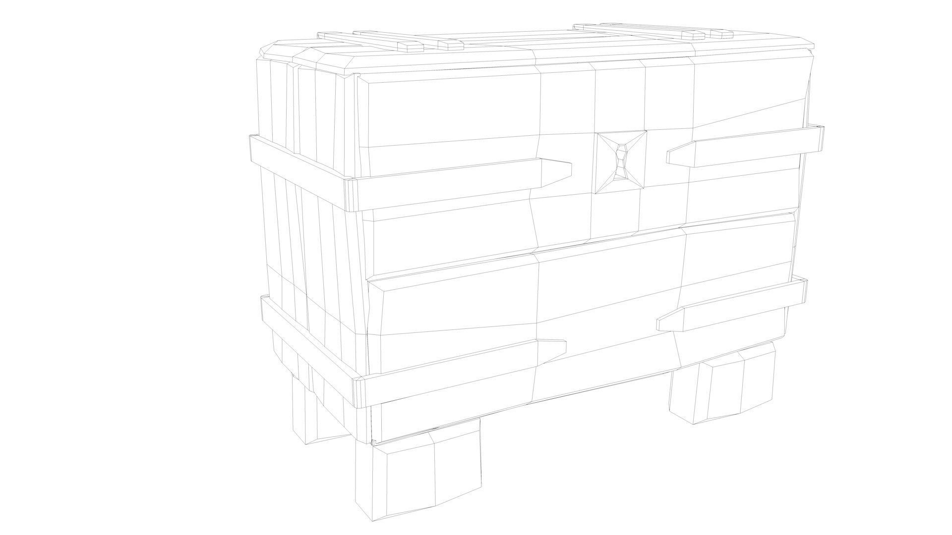 Medieval Chests Pack 3D model_32