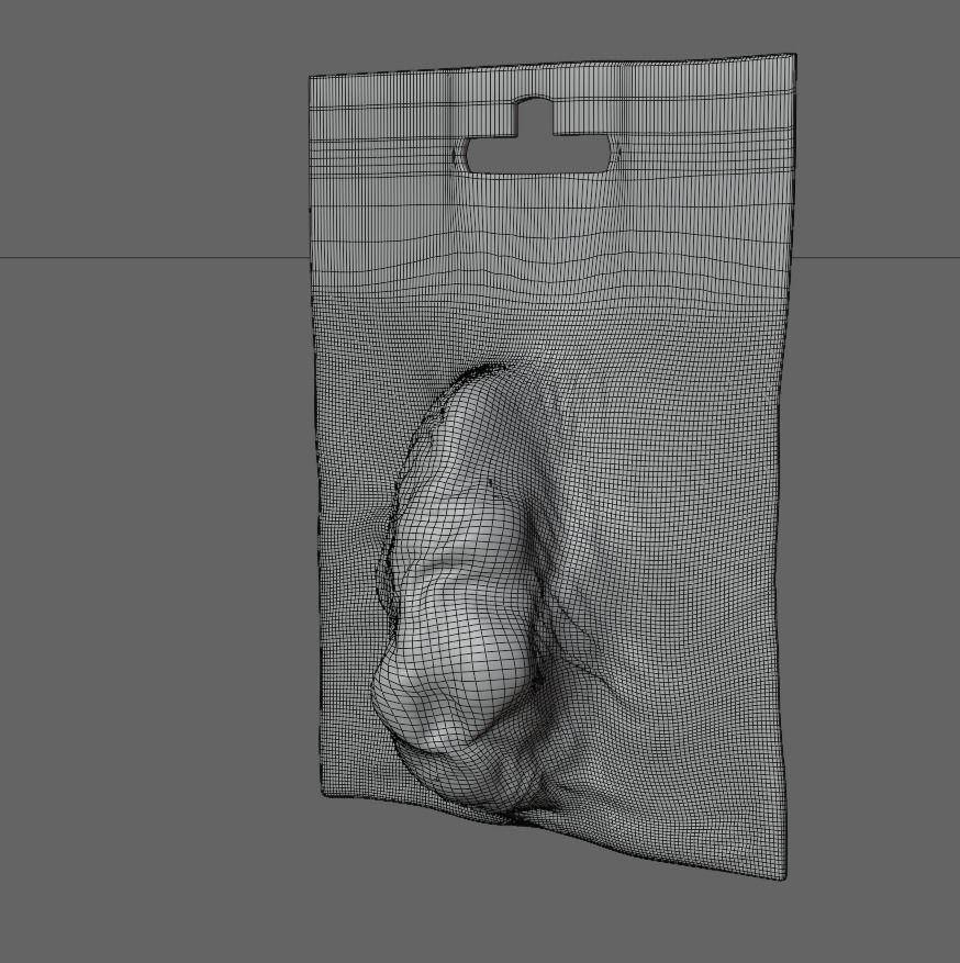 Vacuum-Packed Cannabis Weed Bag 3D model_3