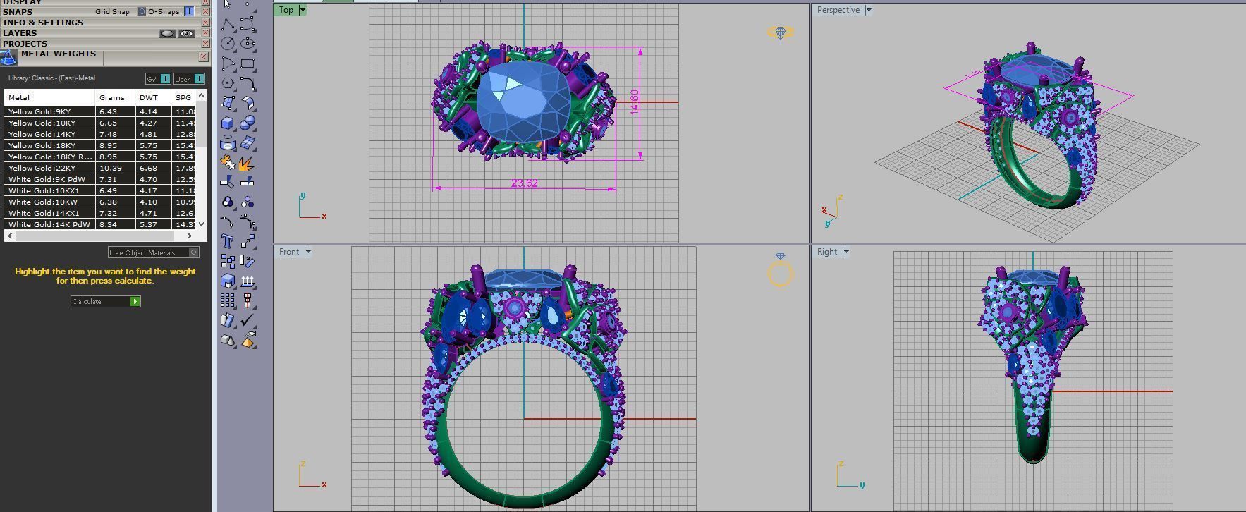 Big jewelry ring 3D print model_5
