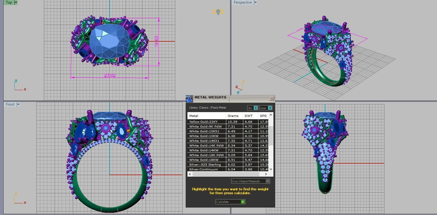 Big jewelry ring 3D print model_7