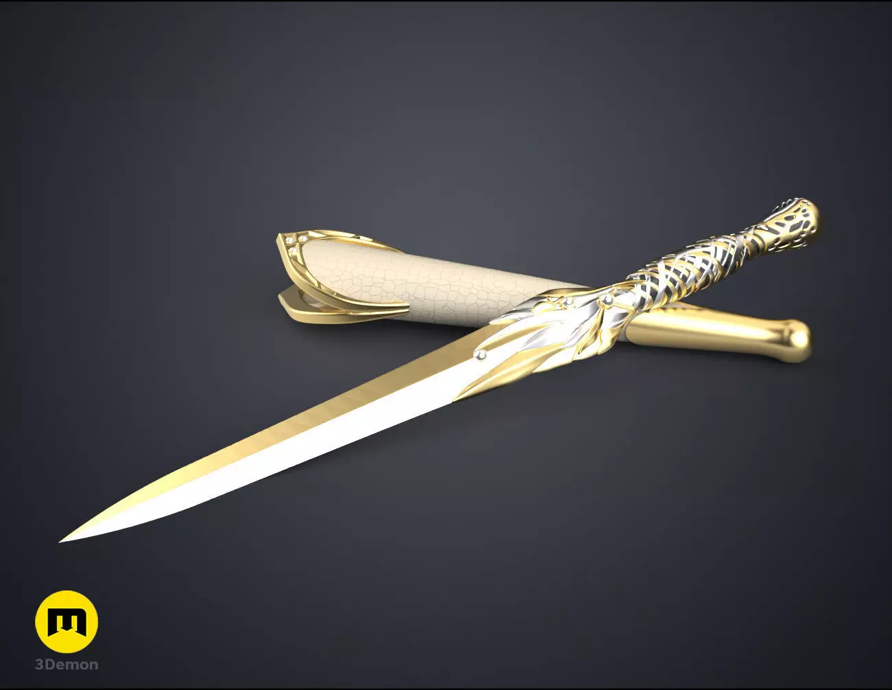 Galadriels Dagger and Sheath - Rings of Power 3D print model