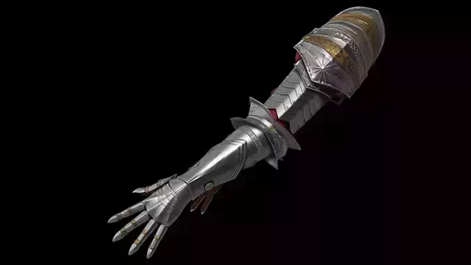 Female Knigt Arm Armor Set Sculpt Project 3D model Female Knigt Arm Armor Set Sculpt Project 3D model