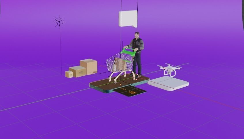 Cart-Based Mobile Shopping Made Easy 3D model_5
