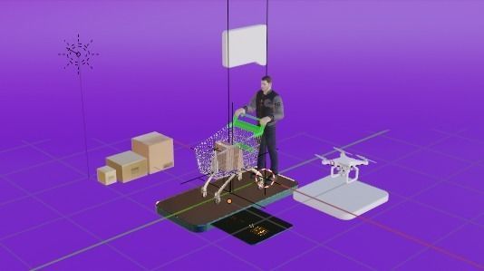 Cart-Based Mobile Shopping Made Easy 3D model_4