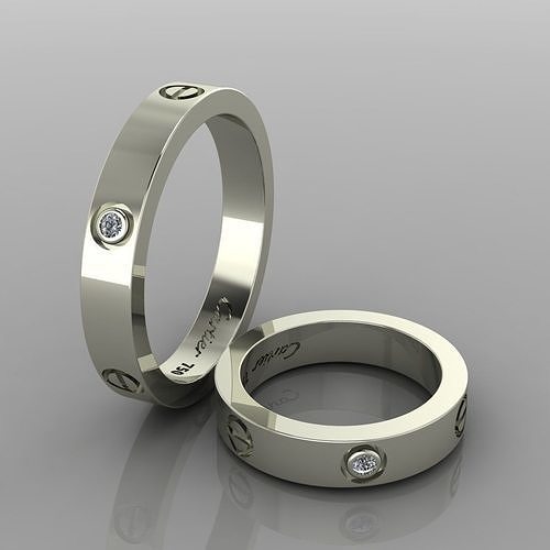Screw Ring Bolt for woman and man 58 3D print model