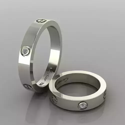 Screw Ring Bolt for woman and man 58 3D print model