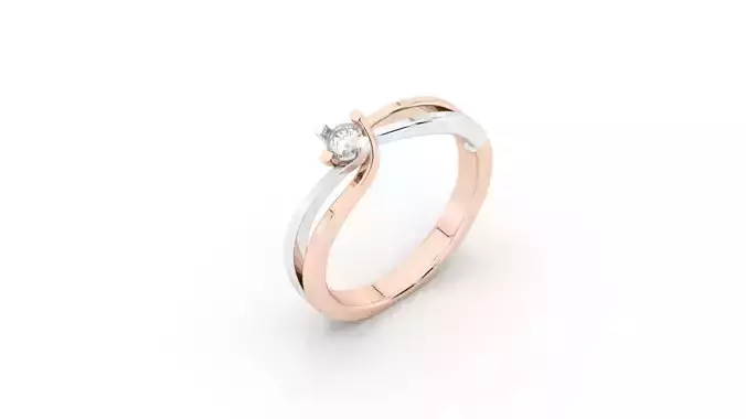 ENGAGEMENT RING TWO COLOR ALL SIZE