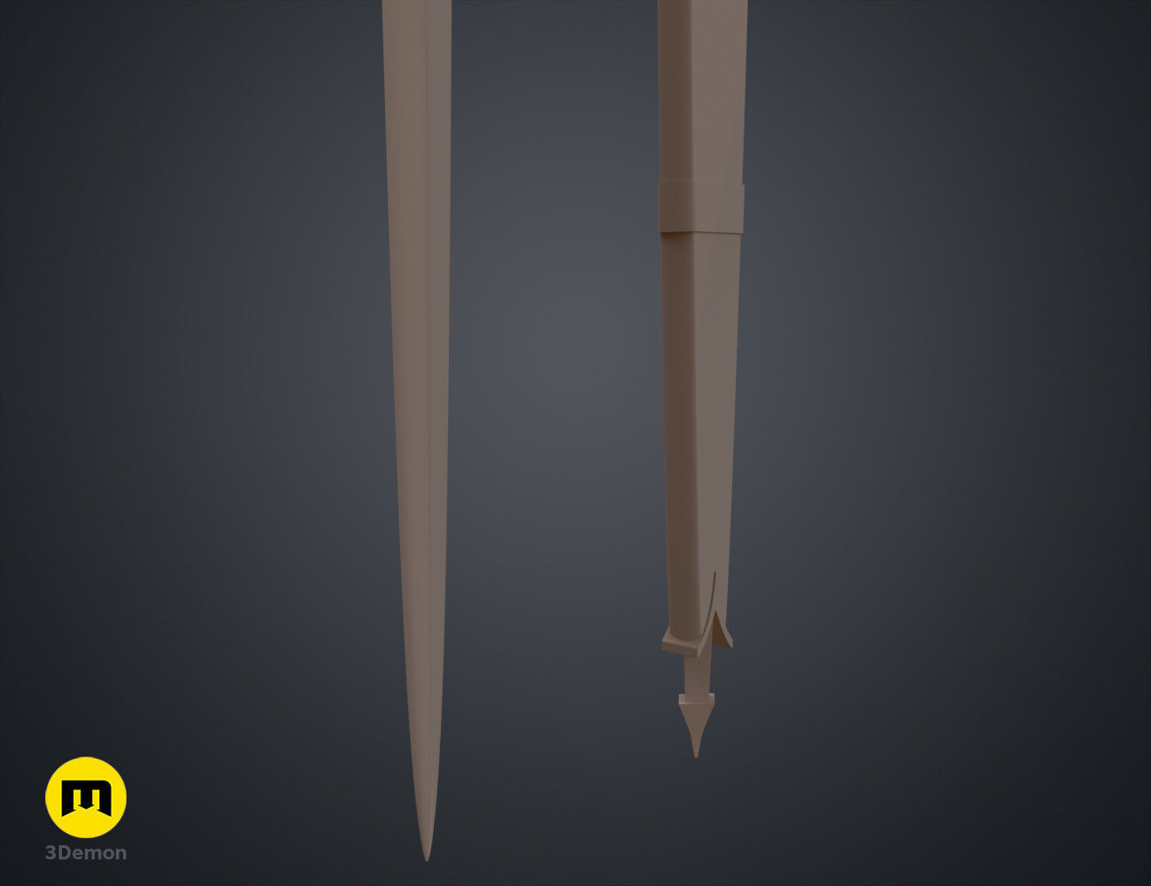 Galadriels Sword and Scabbard - Rings of Power 3D print model_18