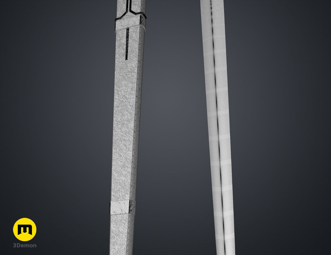 Galadriels Sword and Scabbard - Rings of Power 3D print model_21
