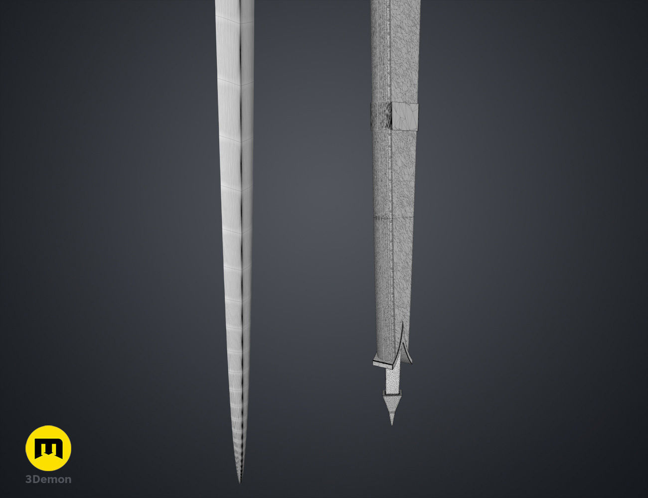 Galadriels Sword and Scabbard - Rings of Power 3D print model_19