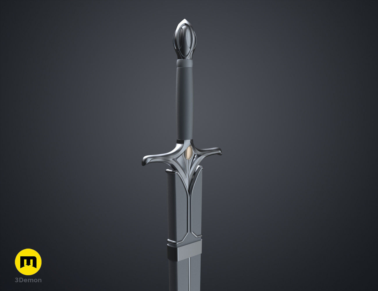 Galadriels Sword and Scabbard - Rings of Power 3D print model_28