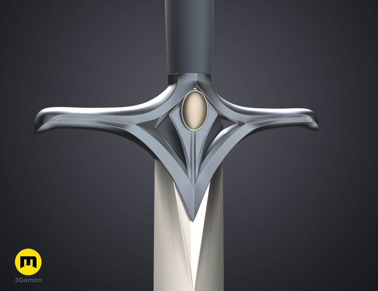 Galadriels Sword and Scabbard - Rings of Power 3D print model_7