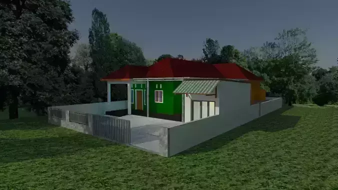 classic tropical building Free 3D print model