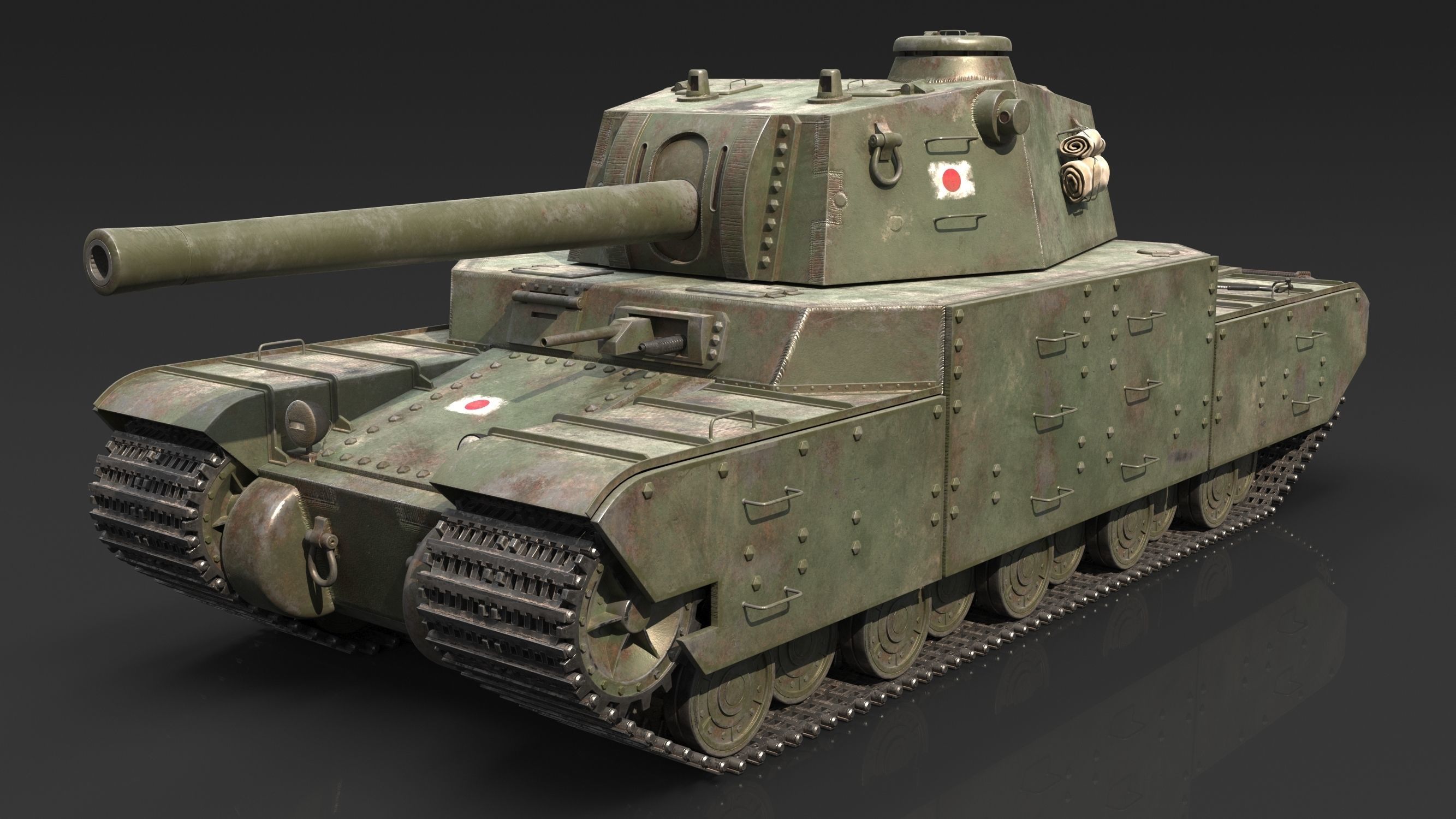 Type 2605 Super Heavy Tank Camouflages set 3D model_2