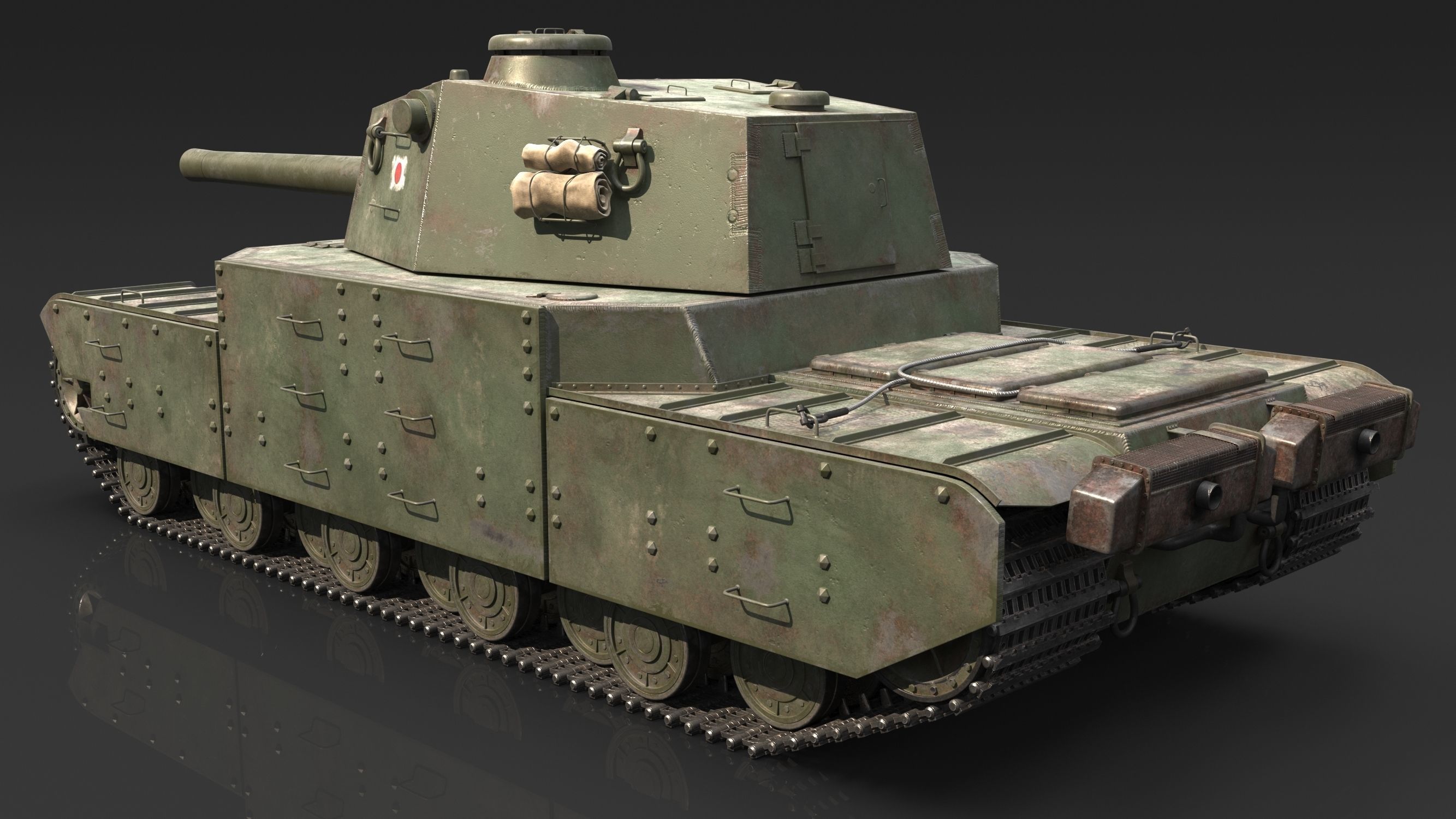Type 2605 Super Heavy Tank Camouflages set 3D model_3