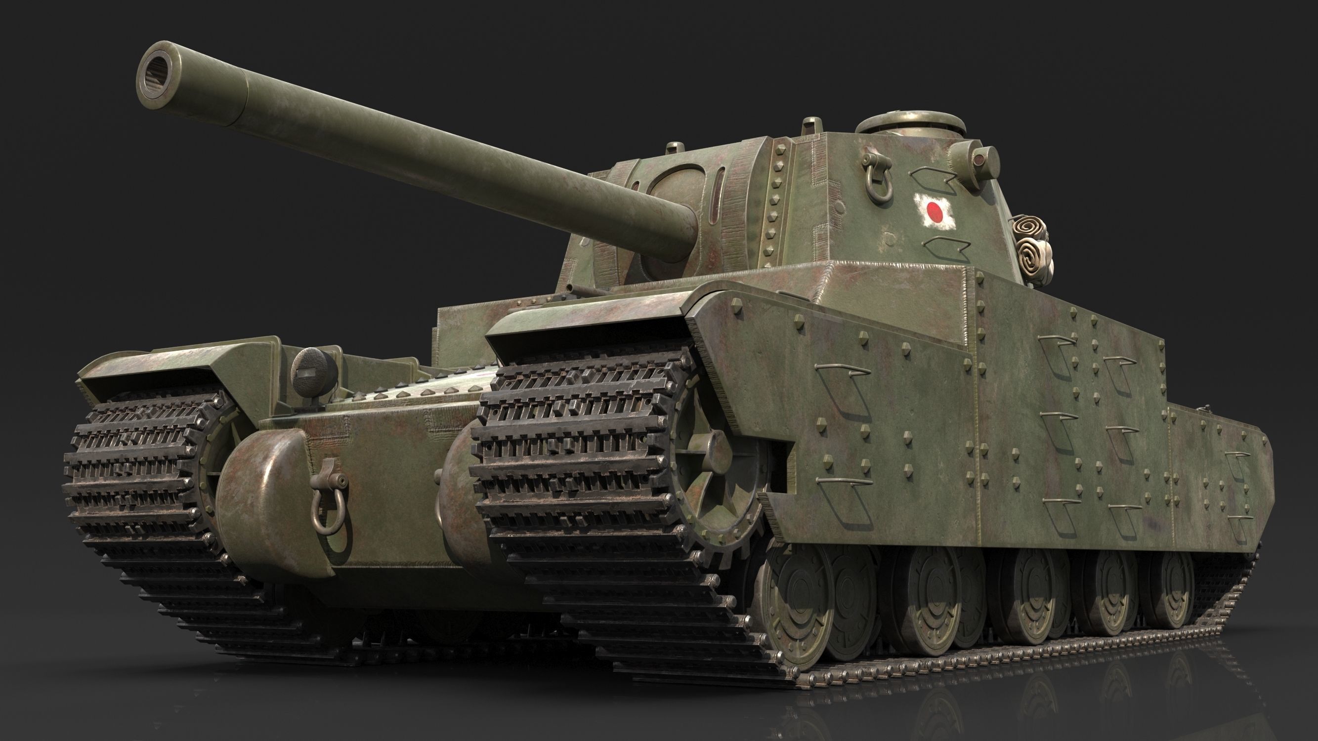 Type 2605 Super Heavy Tank Camouflages set 3D model_5
